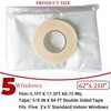 Fonsbleaudy 5-Window Shrink Film Window Insulation kit（62-Inch x 210-Inch），Insulating Film