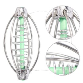 Fishing Bait Cage Fishing Inline Feeder Fishing Feeders Feeder with Quick Release Shapes Multifunctional Portable Feeder Bait Tools Spiral Basket Spring Spool Fishing Accessories 9 Pieces