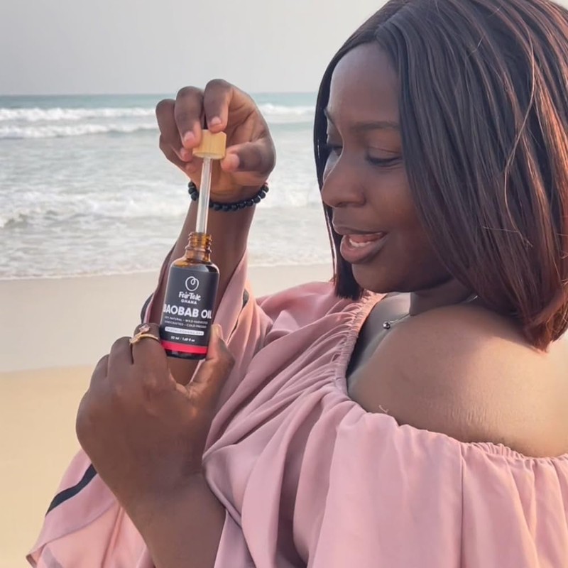 FairTale GHANA Baobab Oil 1.69 fl.oz / 50 ml Handcrafted,