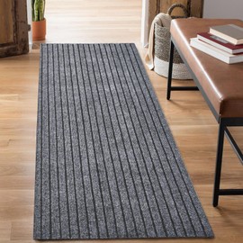 BESTVUE 3' x 14' Runner Rugs with Rubber Backing, Outdoor Indoor Utility Non Slip Carpet Rug Runner for Hallway, Custom Size Area Rugs Mat for Entryway Balcony Patio Kitchen Garage Stair Laundry