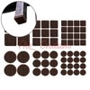 The Ondam Noise-Damping Felt Pad for Floor Protection, Dent Prevention, and Vibration Control (Round/Brown) Large 2ea