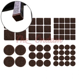 The Ondam Noise-Damping Felt Pad for Floor Protection, Dent Prevention, and Vibration Control (Round/Brown) Large 2ea