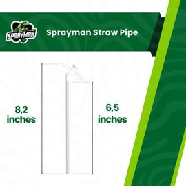 Sprayman Insulating Plastic Straw Tubes - Pack of 6 - Gap Filling Nozzle Tips for Polyurethane Insulation Foam