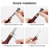 NSIoutlet 6PCS Leather Craft Edge Creaser Tool Kit with Wood