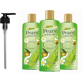 Pears Naturale Body Wash Aloe Vera 250ml 3 Pack + Pump