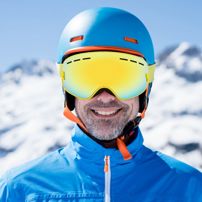 Double Layer Anti Fog Large Spherical Outdoor Children Protection Skiing