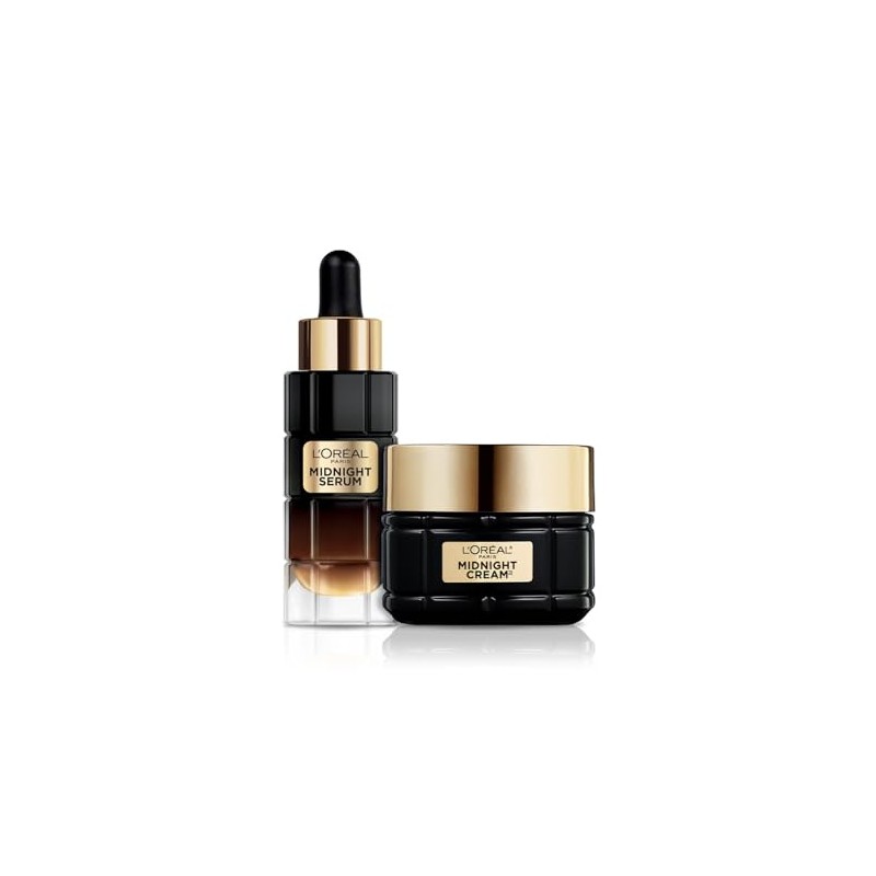L'Oréal Paris Anti-Aging Routine with Face Serum Midnight and Midnight