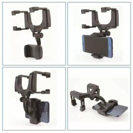 Unbranded HOT Universal Car Rear view Mirror Mount Stand Phone Holder Cradle For CellPhone