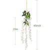 6 Pack 3.75 Feet/Piece Artificial Fake Wisteria Vine Ratta Hanging