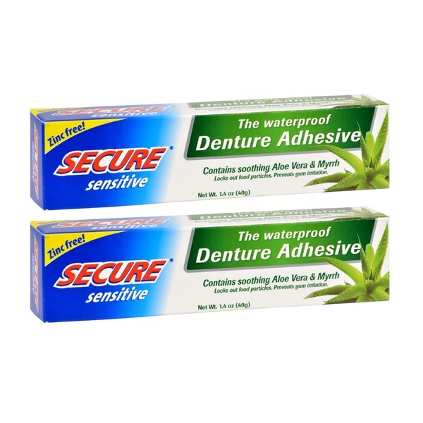 Sensitive Denture Adhesive - 2 Pack