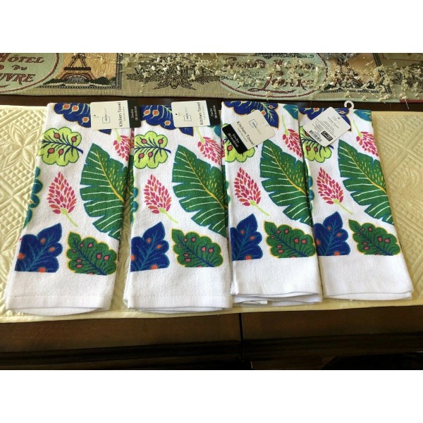 Mainstays Lot Of (4) Mainstays 15 x 25” Biotanical Pattern