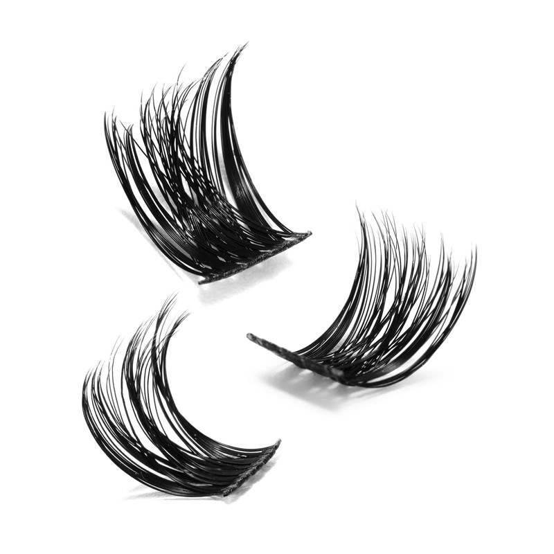 Eyelash Clusters, DIY Eyelash Extensions, 72 Pieces, D Curl, 12
