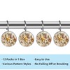 Artinhand Coastal Seashells Starfish Shower Curtain Hooks Set of 12
