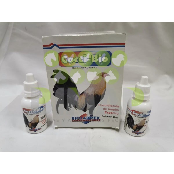 5 Tónico Cocci-bio Vitaminas Para Gallos Aves Coccidias