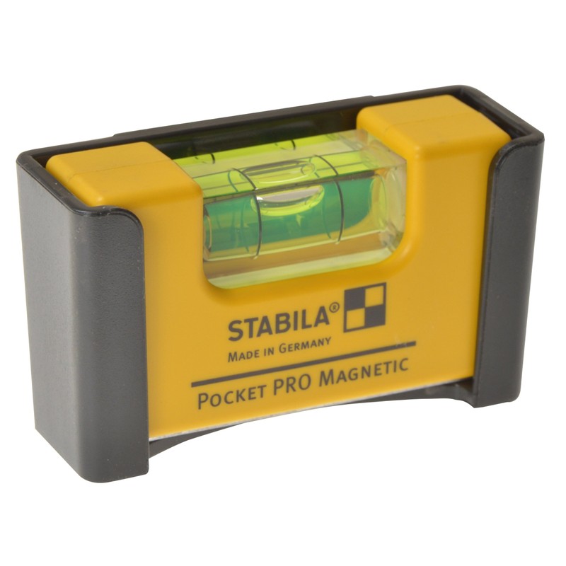 STABILA Pocket PRO Magnetic mini spirit level with belt clip,