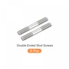 sourcing map Double Ended Stud Screws (M5 Thread 40mm Length)