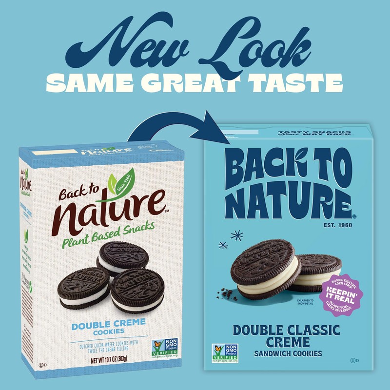 Back to Nature - Double Classic Creme Sandwich Cookies -