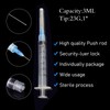 20 Pack 3ml/cc with 23g x 25mm, Plastic Measuring Tool