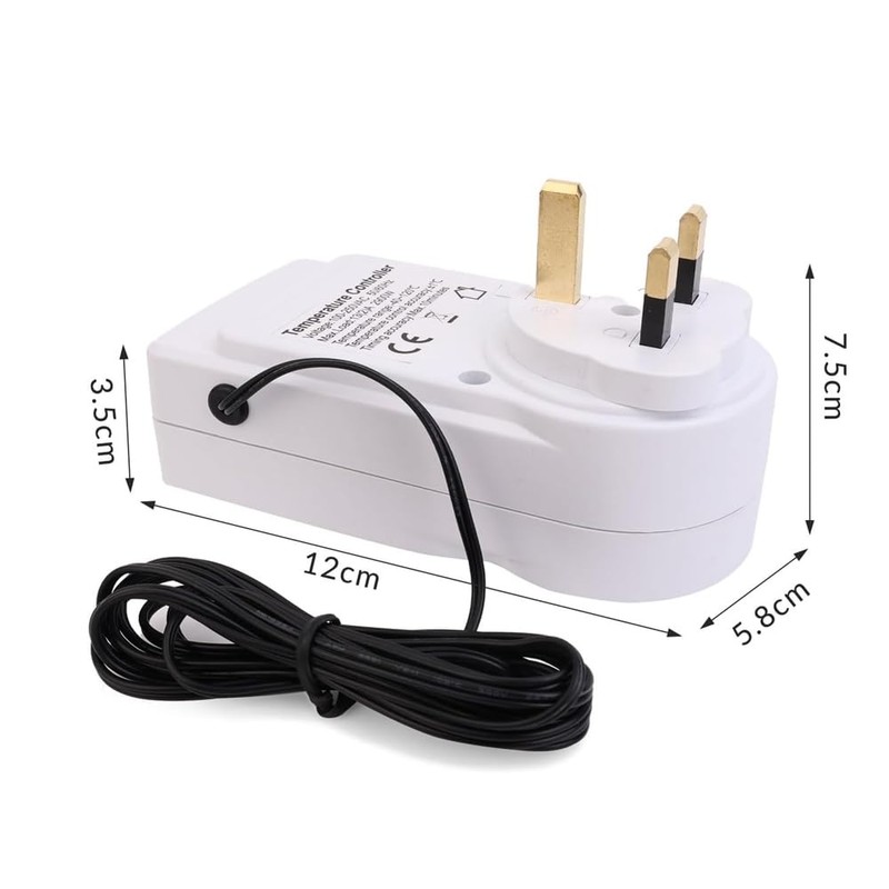 POFET Digital Display Thermostat 230V Thermostat Socket Countdown Switch Socket