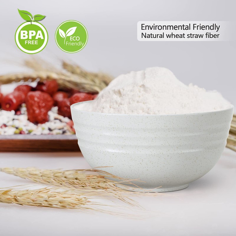 Homestockplus 【Non Ceramic】 68 Oz Salad Bowls,Large Serving Bowls 6