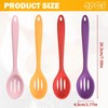4 Pcs Slotted Spoons For Cooking,Nonstick Mixing Serving Spoons,For Kitchen
