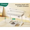 AODK Electric Standing Desk with Drawers, 47 Inch Height Adjustable
