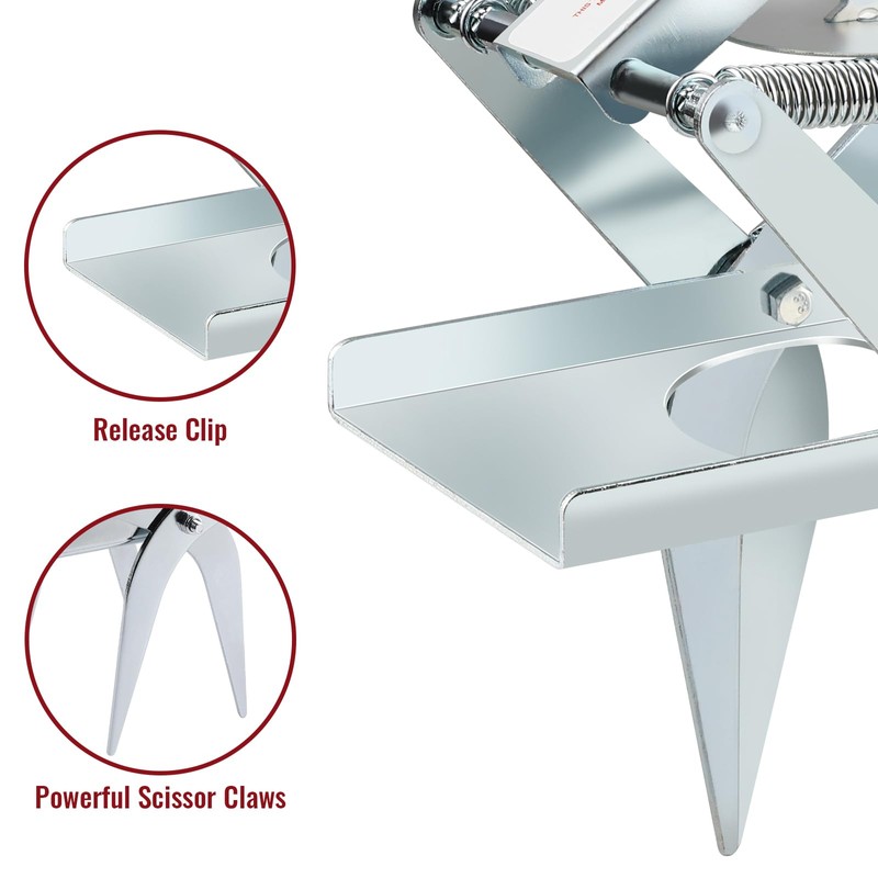AMVOG Upgrade Mole Scissor Traps, EasySet Mole Traps That Kill,