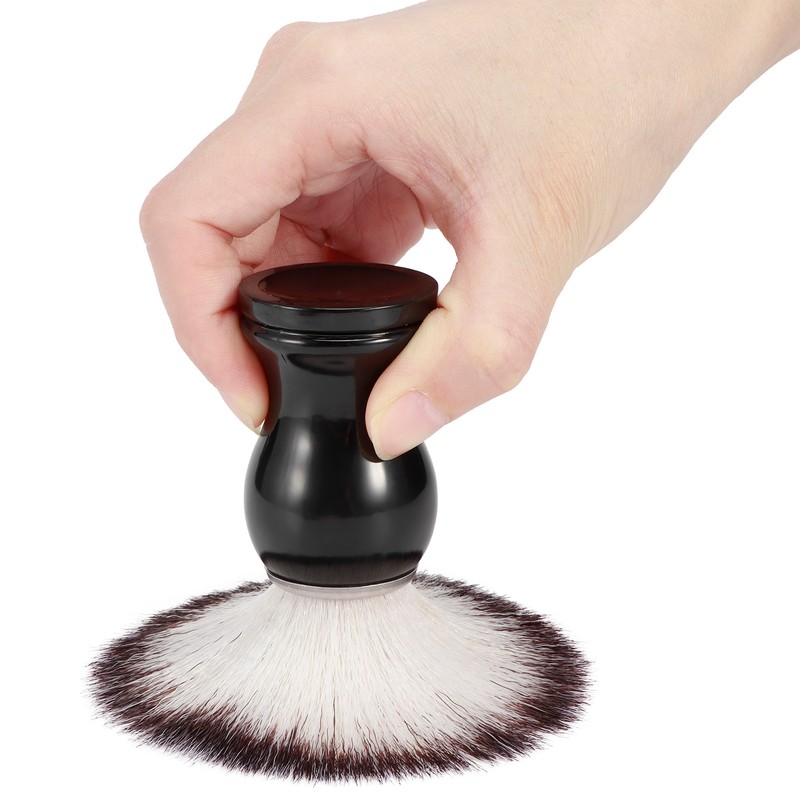 2PCS Men Portable Synthetic Nylon Beard Brush Salon Face Cleaning