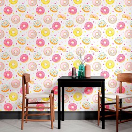 Donuts 10' L x 2' W Peel and Stick Wallpaper N012029