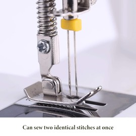 10Pcs Sewing Machine Twin Needles, Twin Stretch Needles Double Sewing Machine Needles Machine Needles for Thick Fabric