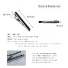 Tavarat Tps-003R Men's Tie Clip, Made in Japan, Genuine Leather,