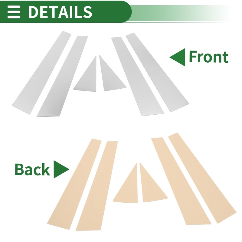 Motoforti Door Pillar Window Trim Anti Scratch Sticker Pillar Posts