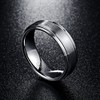 NUNCAD Tungsten Ring Men/Women's Silver Grey 6 mm 7 mm