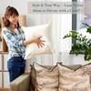 LANE LINEN Faux Velvet Synthetic Down Filled Throw Pillow Inserts/Decorative