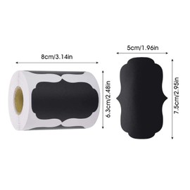 180Pcs Chalkboard Labels, Reusable Waterproof Chalk Labels with 1 Durable Erasable Chalk Pen for Jars, Parties Decoration, Craft Rooms, Storage Bins, Mason, Bottle, Pantry