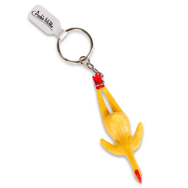 Mcphee Accoutrements Rubber Chicken Keychain