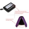 Women's RFID Blocking 12 Slots Credit Card Holder Leather Accordion