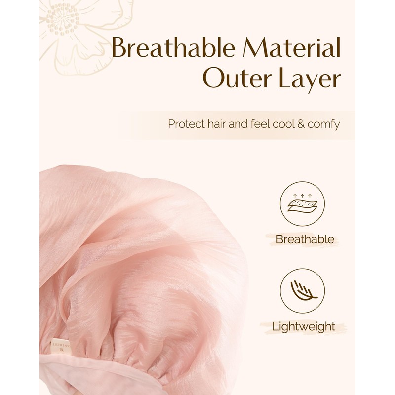 Yanibest Silk Bonnet for Sleeping Women, Satin Lined Hair Bonnet