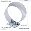 Vitonsbay 7 Inch Exhaust Clamp,7 Inch Butt Joint Exhaust Muffler