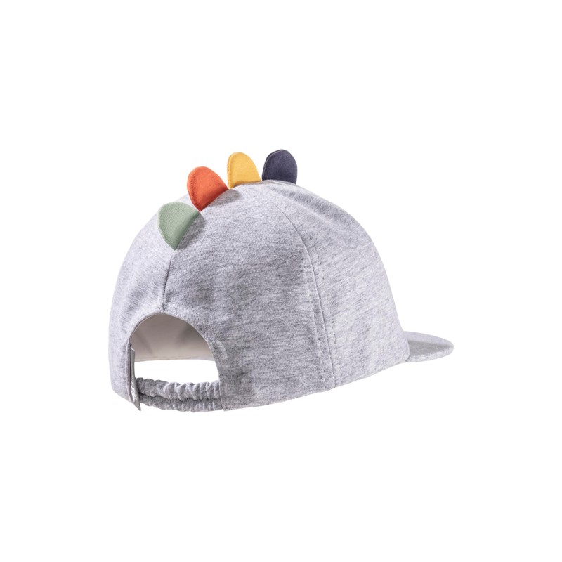 Sterntaler Boys Baseball Cap Dino, Silver melange
