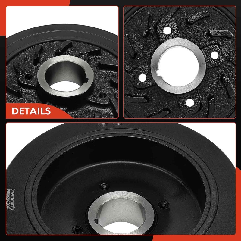 A-Premium Engine Harmonic Balancer Crankshaft Pulley Compatible with Mitsubishi L300