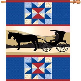 Premier Kites 52599 House Brilliance Flag, Amish Country, 28 by 40-Inch