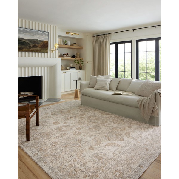 Loloi Odette Collection 4'-0" x 6'-0" Accent Rug in Ivory/Beige