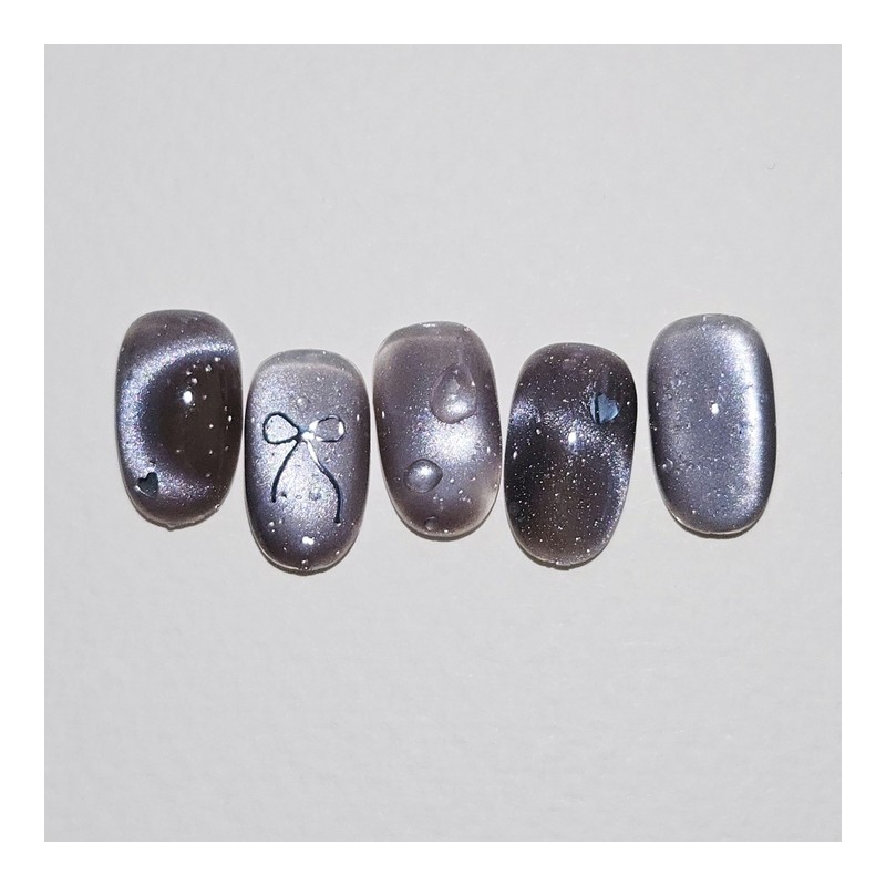 Dawn Dew Handmade Nail Tip Magnetic Water Drop Emboss Nail