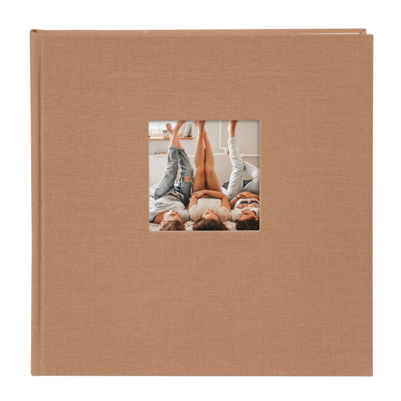 goldbuch Hazelnut Linen Photo Album 25x25x4cm