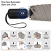 LEAGERA Automatic Umbrella -Collapsible Pocket Flat Umbrella for Travel -