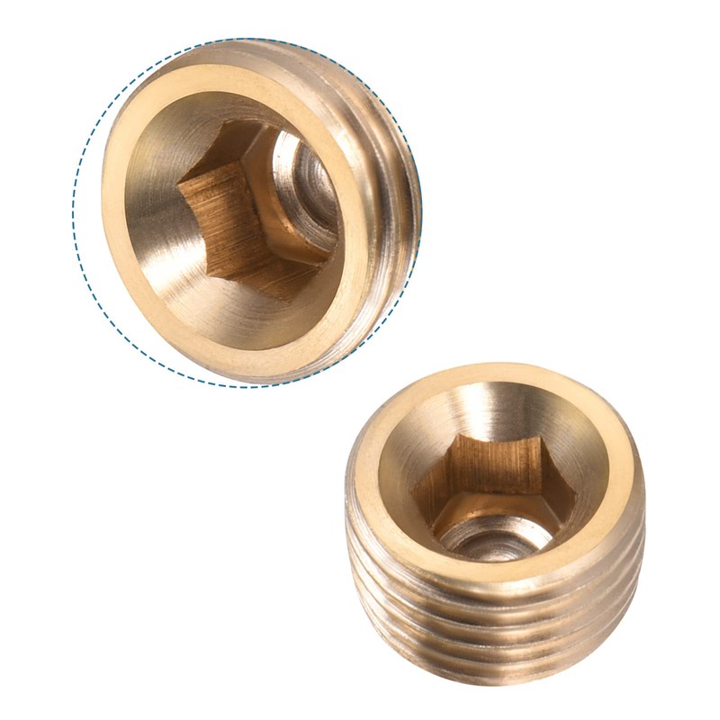 QUARKZMAN 1/4 Inch G Male Thread Brass Pipe Fittings x