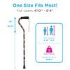 Nova Joy Designer Offset Walking Cane for Seniors - Unisex