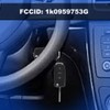3-Button Car Remote Control Key Fob 433Mhz ID48 Chip for