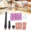 16 Pcs Welding Torch Accessories Ceramic Nozzle Pressure Cap Collets